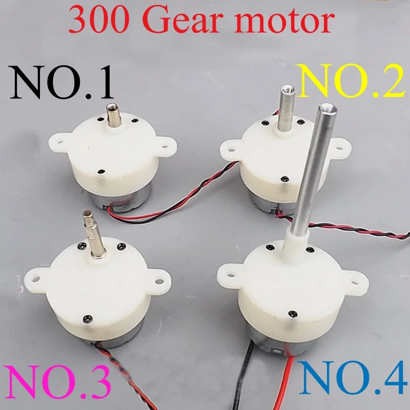 

1PC Gearboxes DC 6V Gear Motor 5RPM / 7RPM Long Shaft Motor Reduction 300 series