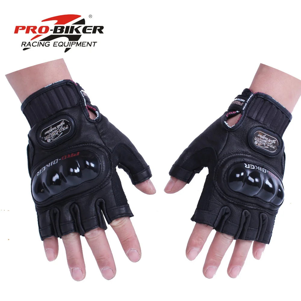 Motorcycle Gloves Bike Motorbike Motocross Pro Biker Half Finger Gloves Men