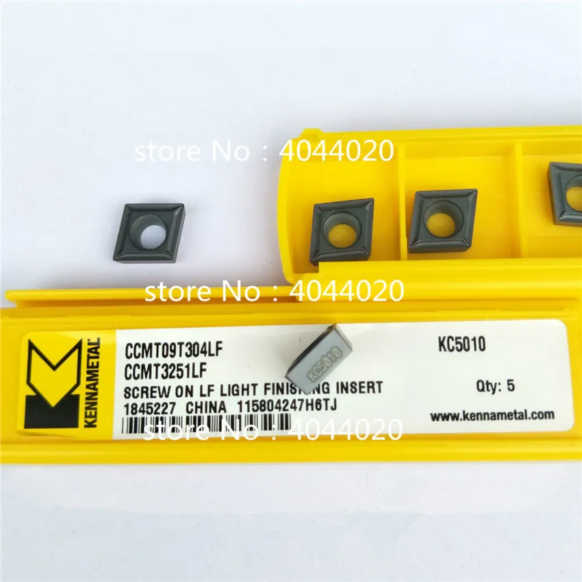 Kennametal CCMT09T304LF KC5010 ccmt32 51lf 5 шт. карбидные вставки|Токарный инструмент| |