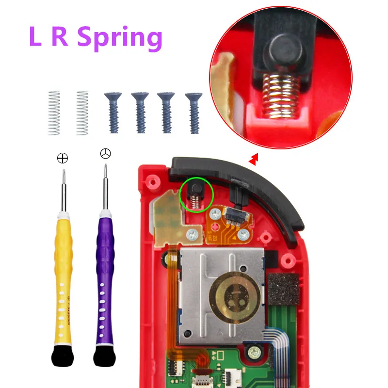 Пружина L и R для переключателя NAND NS Joy Con L R для ремонта регулятора части