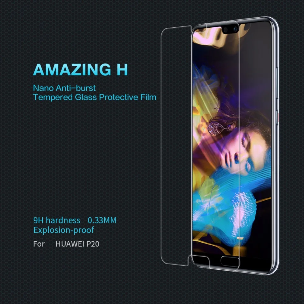 NILLKIN Удивительный Н для huawei P20 Pro Lite 9 H 0 33 мм закаленное Стекло Экран протектор Анти