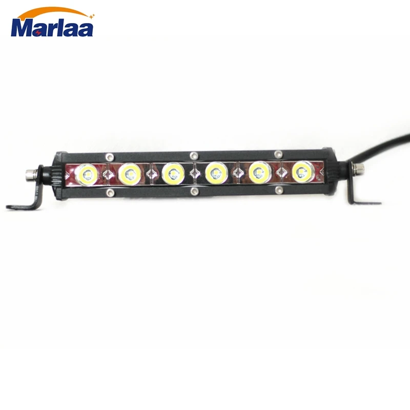 7" 18W Super Slim Off Road Led Light Bar Car Parts Led Lamp 12V