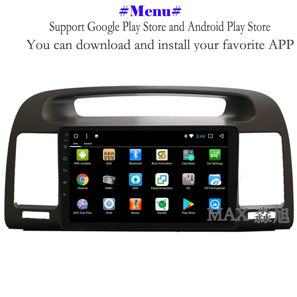 Top MAX GPS Navigation System 2G 32G Android 8.1 Car DVD Player for Toyota Camry 2002 2003 2004 2005 2006 Car Radio RDS 4G/WiFi SWC 3