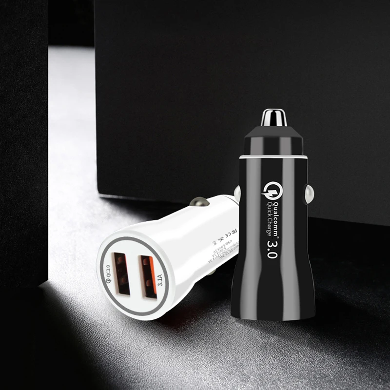 

Multi-function Dual Port Mini Car Charger Fast for IPhone Samsung IPad Fast Charge Car Charger Born for The Car for Huawei