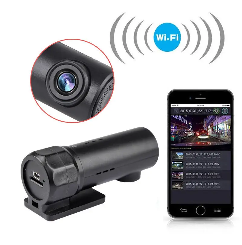 Мини видеорегистратор HD1080P 170 ° Wi Fi G датчик ночное видение|Видеорегистраторы| |