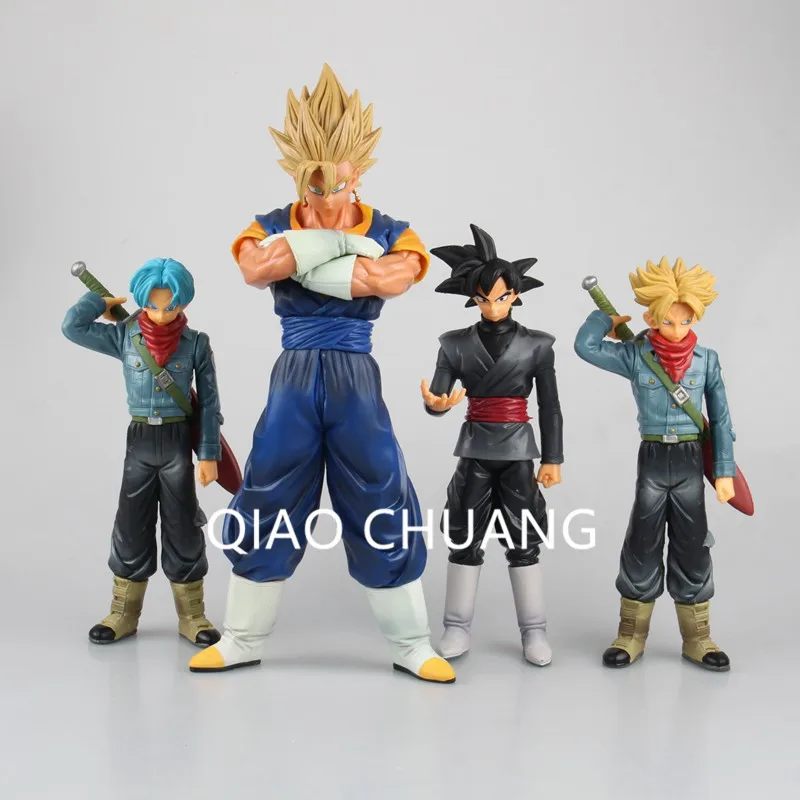 

Anime A Martial Arts World Akira Toriyama Dragon Ball Z Trunks Vegeta Black Chocolate Goku PVC Action Figure Model Toy BOX J66