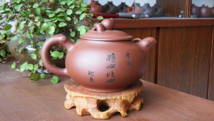 Фиолетовый чай завод прямой сегмент бак грязи чай с лотосом горшок магазин чайный набор коллокации смешанная партия