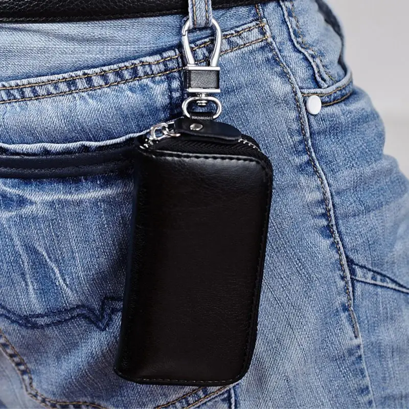 

Unisex Cards Holder Card Bag Coin Pouch Car Key Purse PU Leather