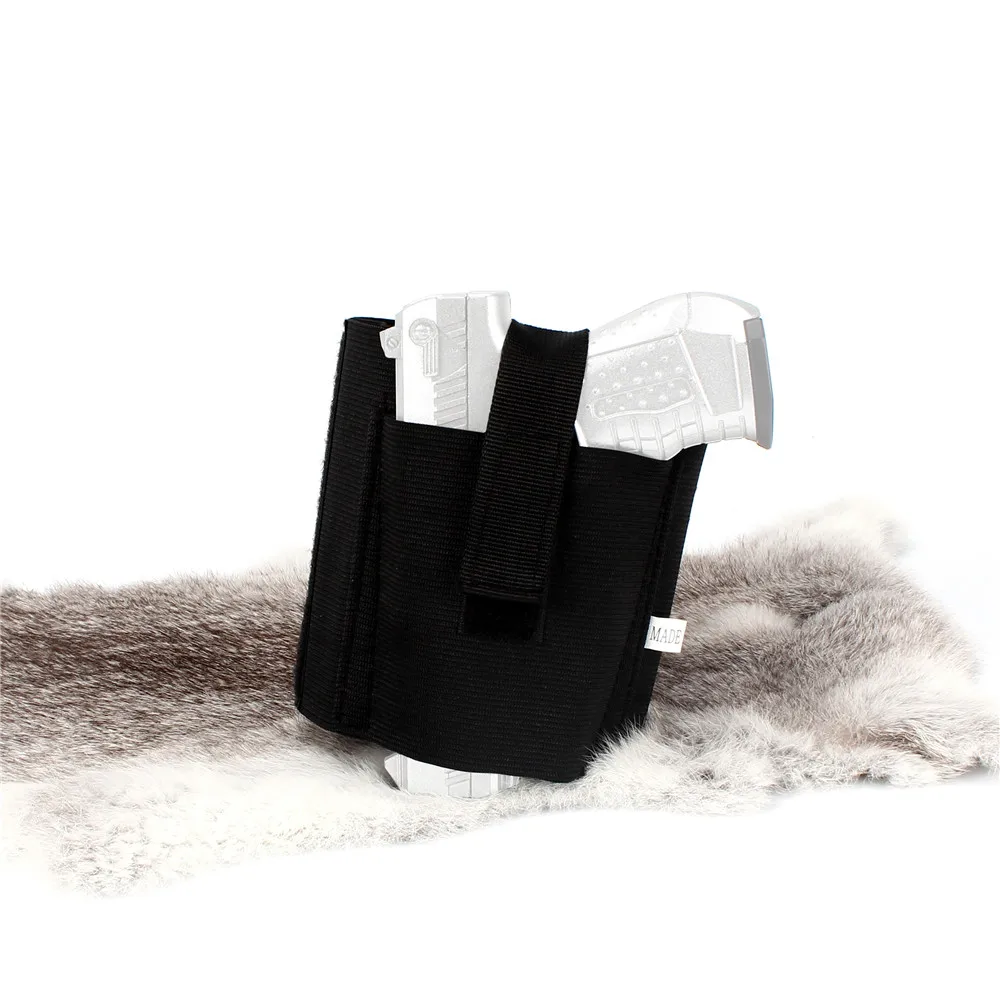 ohhunt Ankle Holster Adjustable Neoprene Elastic Wrap Concealed Carry Gun Holster Pistol Handgun Fits Men Women Black (4)