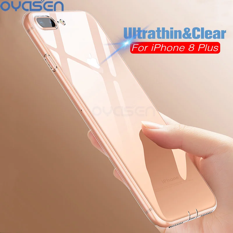 

Ultra-thin Clear Cases For iPhone 8 8Plus Soft Clear Silicone Dustproof Phone Protective Shell For iPhone 8 Plus 4.7'' 5.5''