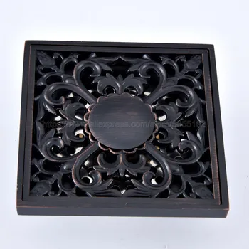 Floor Drains Oil Rubbed Bronze Shower Floor Drain Bathroom Deodorant Square Floor Drain Strainer Cover Grate Waste zhr086 24 long floor drain stainless steel bathroom shower square floor waste grate sanitary pop up drain