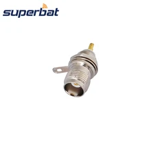 Superbat РФ коаксиальный разъем TNC панели Женский Джек с гайкой и пайку прямые