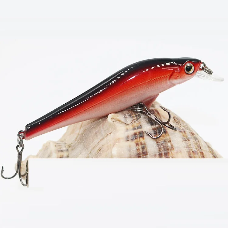 Minnow Hard Bait 95mm/11g Fishing Lures Sinking with Trebke Hooks Swimbait Hard Lure for Carp Fishing D Contact Fishing Minnow