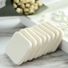 Макияж Губка Puff сухой мокрой двойного Применение Фонд безупречный 20 шт./пакет смешивания Цвет круглый квадратный гладкой порошок Pro Косметические Puff комплект