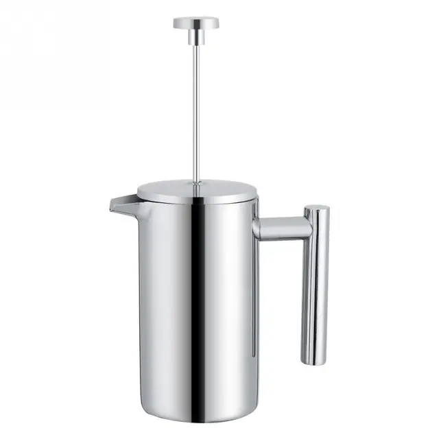 350ML Double Wall Coffee Maker Stainless Steel Cafetiere Insulated French Press Coffee Oolong Tea Pot Filter Coffee Milk