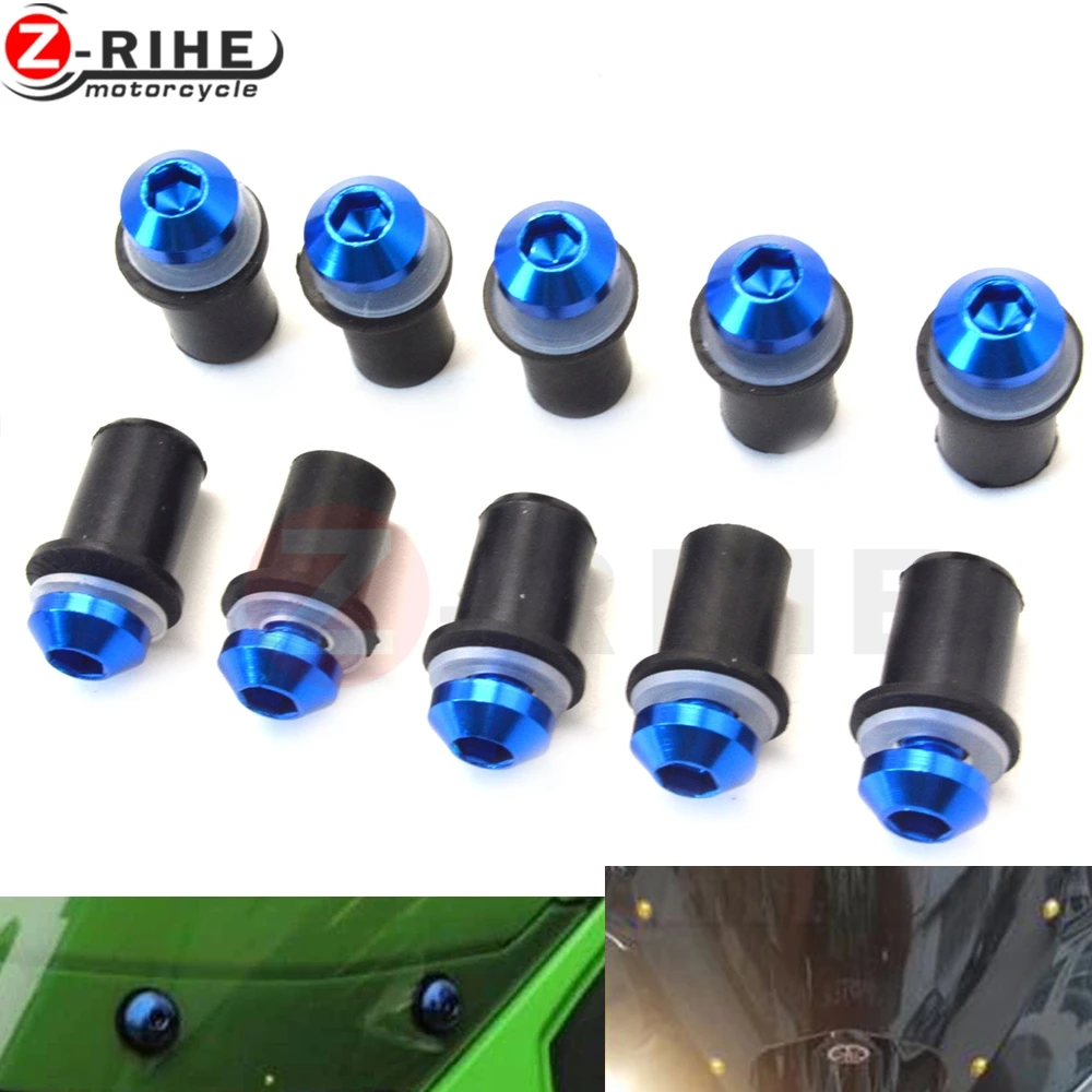 universal Screws Motorcycle Accessories CNC aluminum Windscreen Bolt Screw Fastener Fixation for suzuki YAMAHA HONDA KTM BMW DUC