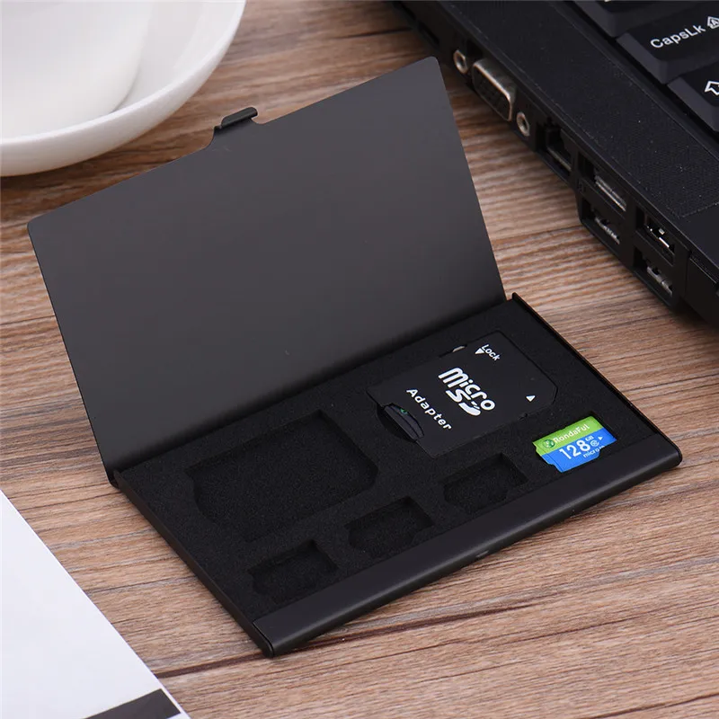 

103 metal storage bag protection single-layer TF package 4TF card + 2SD card box with carton packaging Fashion