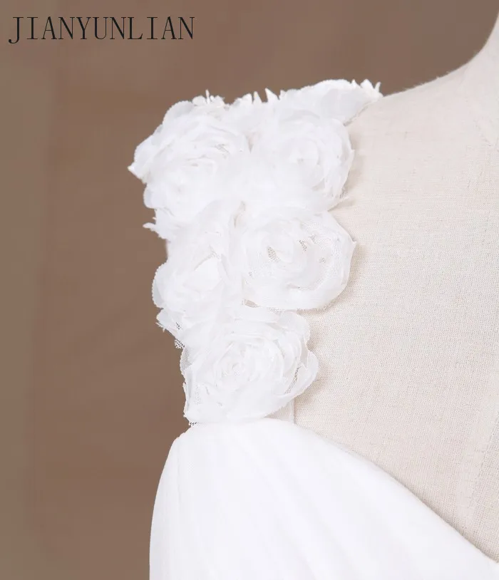Customized Flower Cap Sleeve Princess Tulle Ball Gown Bow Puffy Wedding Dress Debutante Dress Vestidos de Noiva Real Photos 5