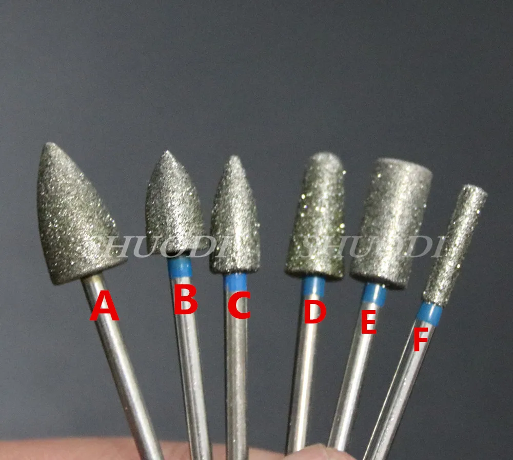 6pcs Dental Diamond Burs Bur Dental Polisher Burs Dentist Lab