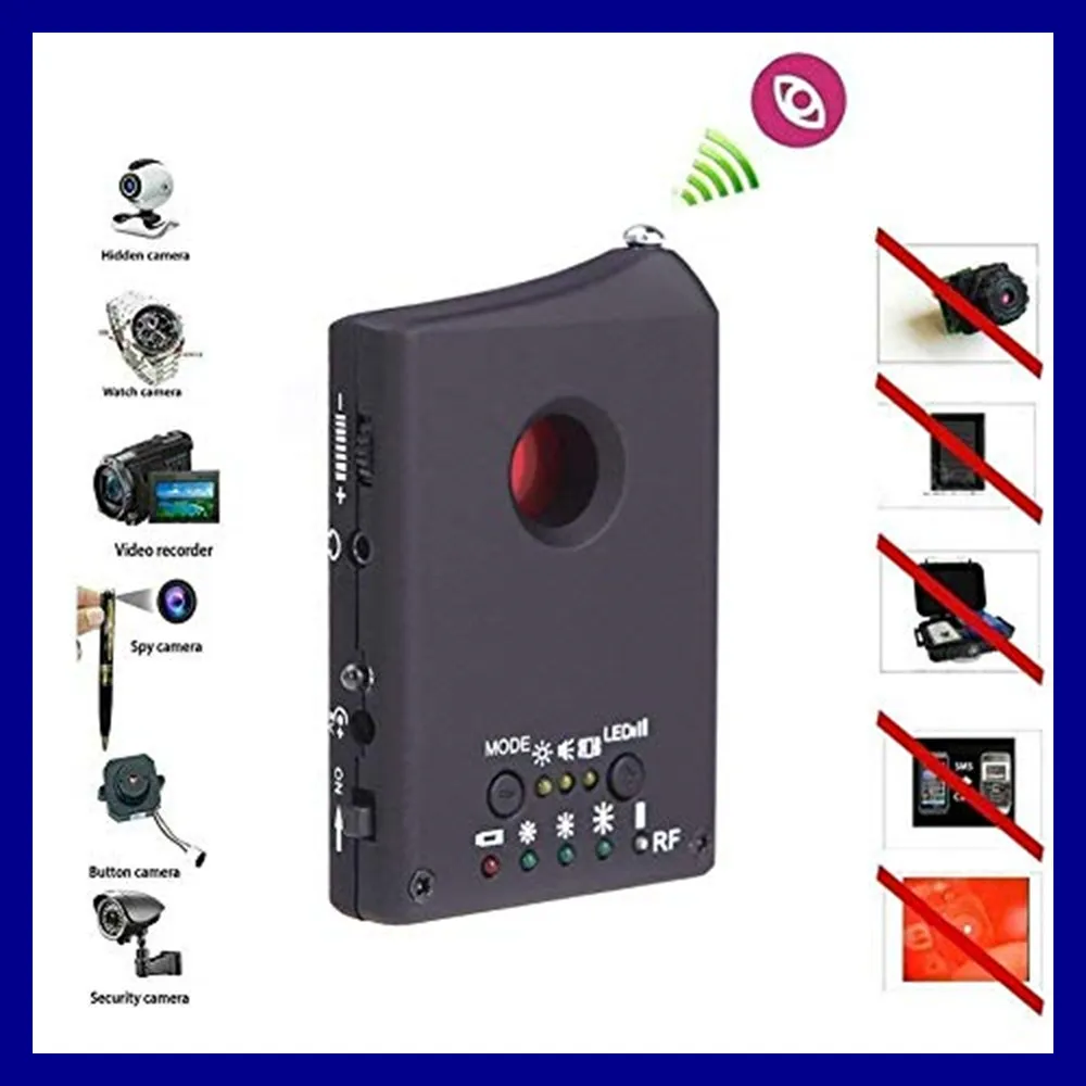 

Full Range Wireless Anti-Spy Bug Detect RF Signal Detector Camera GSM Device Finder FNR Full-frequency Detector Audio Bug Finder