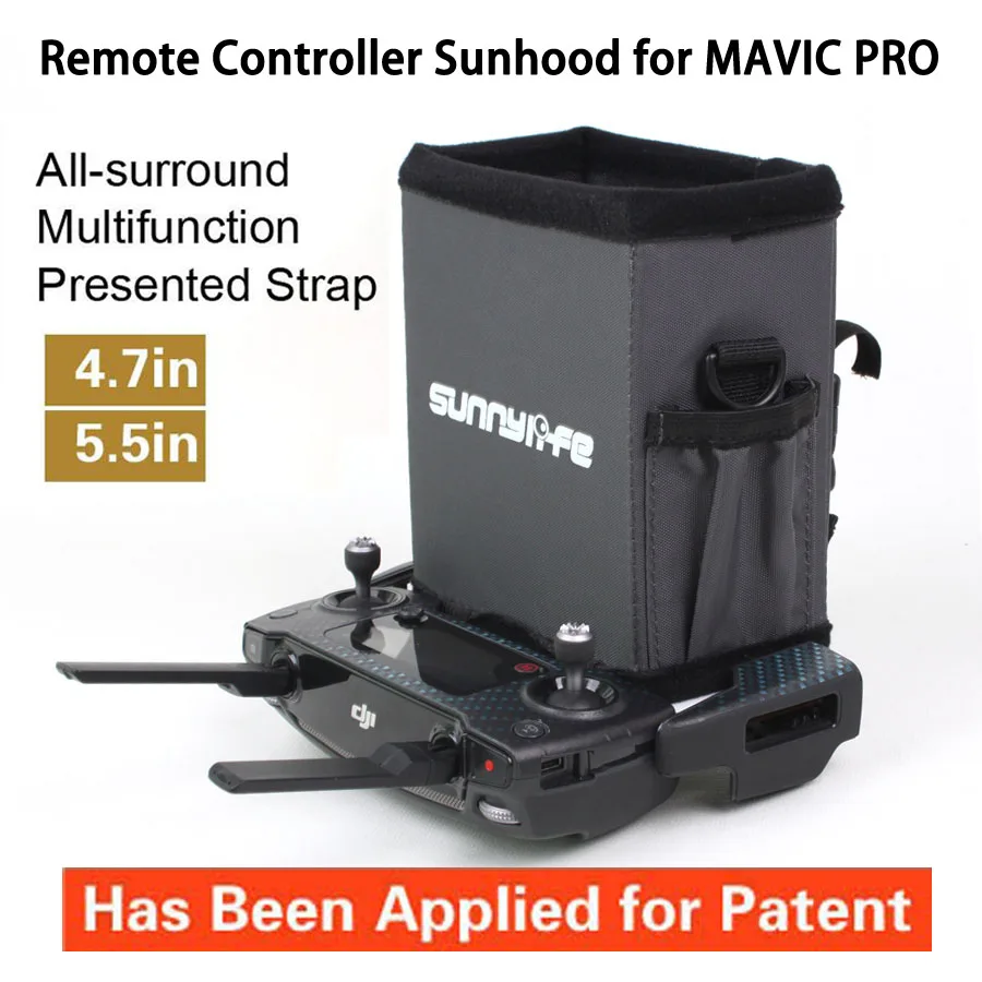 

Mavic pro 4.7in Remote Controller Sunhood All-surround Smartphone Sunshade with Strap for DJI MAVIC PRO