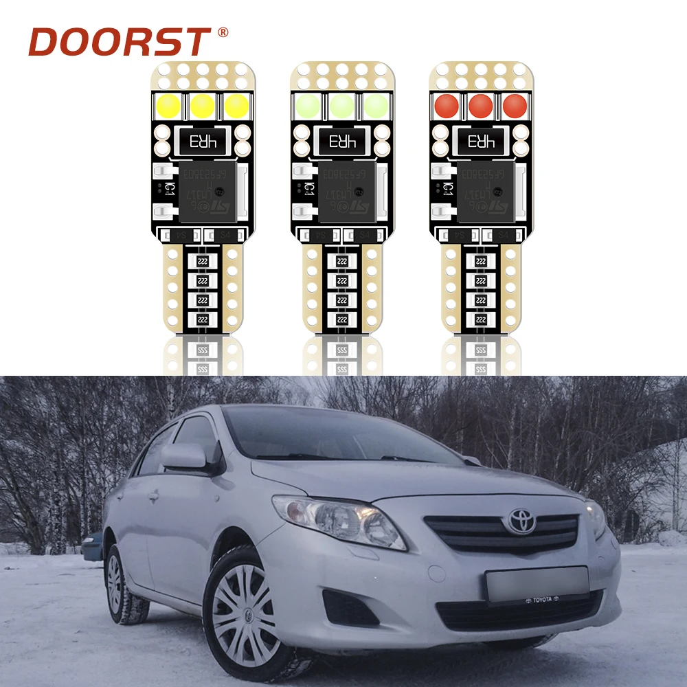 Светодиодная лампа canbus T10 W5W 194 168 без ошибок для Toyota Corolla Fielder 110 100 120 140 150 130 E210 E110 E120