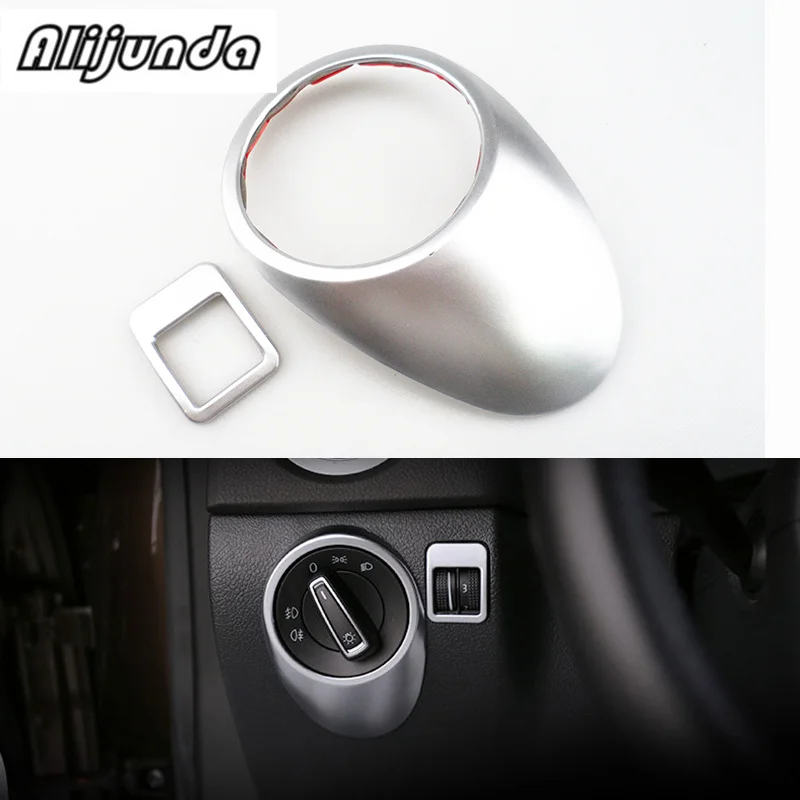 

2 pcs / set Head Lamp Trim Cover Sticker Decor for Volkswagen VW Tiguan 2010-2014 Car Accessories