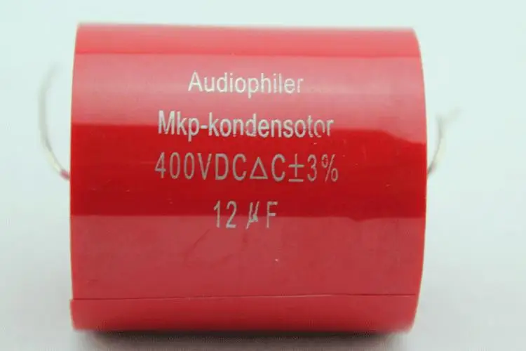 Free Shipping 10*Audiophiler MKP12uf 400VDC audio grade AXIAL capacitor for tube guitar amps | Электронные компоненты и