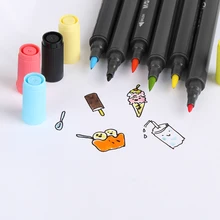 1 комплект ручка двойной кончик кисть искусство и графический Рисунок манга иллюстрация живопись инструмент Школьный набор канцелярских принадлежностей