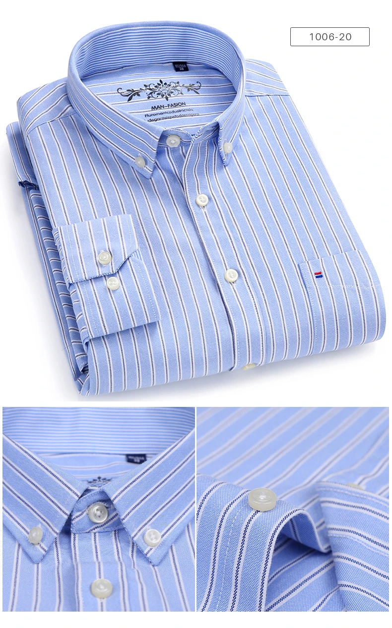 Men Shirt Long Sleeve Regular Fit Men Plaid Shirt Striped Shirts Men Dress Oxford Camisa Social 5XL 6XL large sizes Streetwear 5 Men Shirt Long Sleeve Regular Fit Men Plaid Shirt Striped Shirts Men Dress Oxford Camisa Social 5XL 6XL large sizes Streetwear 5