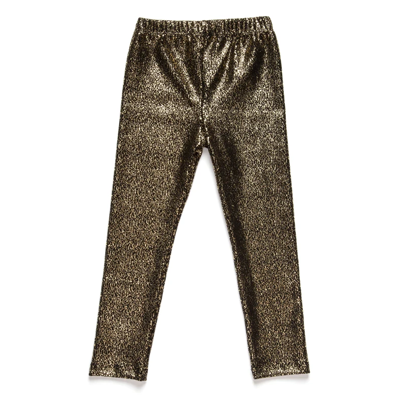 New Arrive 2015 Flower Girls Leggings Children's Clothing gold Girl