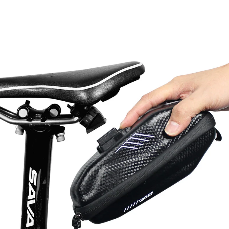 Discount WILD MAN New Anti-Press Cycling Saddle Bag Waterproof Bicycle Seat Bag Rainproof Tools Bag Pouch Bike Equipment 2