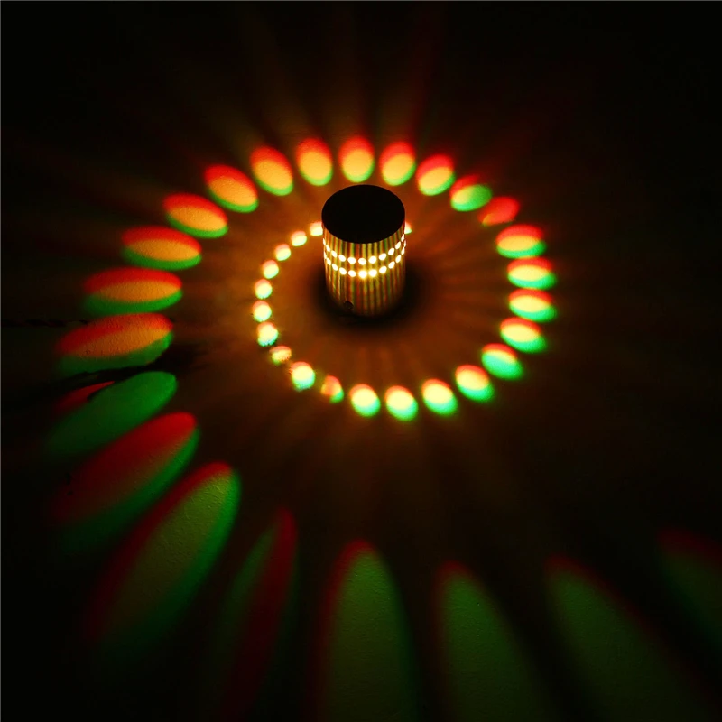 

New Holiday LED Wall Lamp Fixture Bedside Night Light For PUB KTV BAR 3W 85-265V Lampada Led Wall Light Colorful