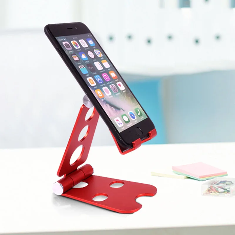 Lazy Folding Aluminum Mobile Phone Bracket Adjustable Angle Desktop Bed