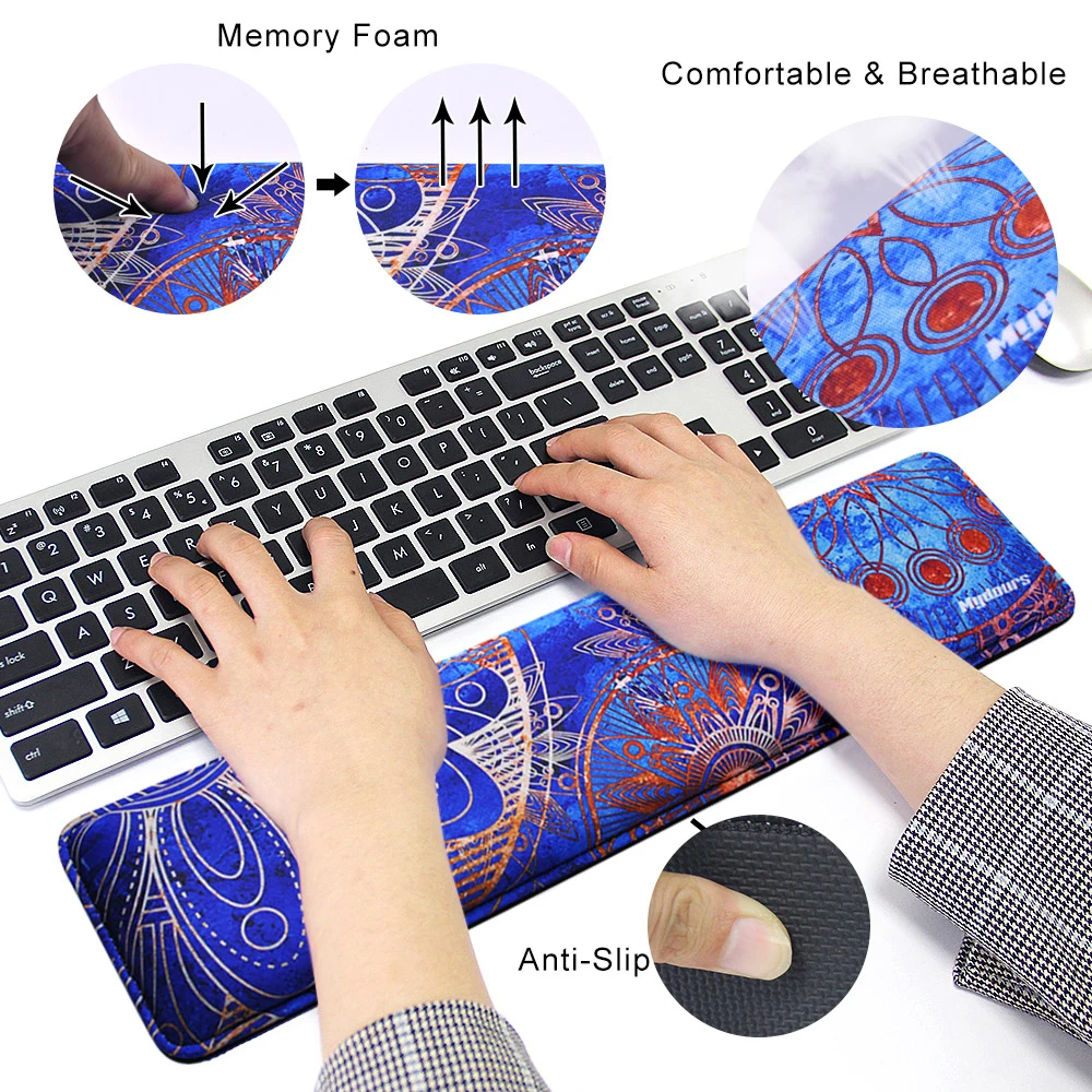 

Ergonomic Design Keyboard Wrist Rest Support Pad Cushion Soft Wrist Pad for Office Work and PC Gaming