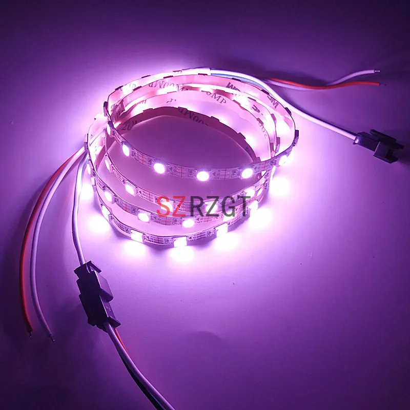 SZRZGT WS6812b 1 м/5 м 30/60 светодиодов/м RGB светодиодная полоса освещения 5050 SMD Мечта цвета