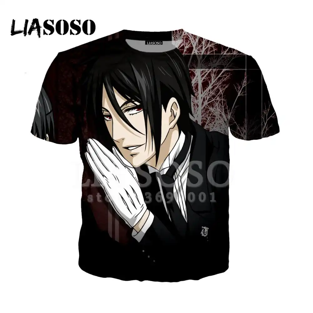 Liasoso 3d プリント黒執事アニメ黒執事 Tシャツ夏の Tシャツヒップホッププルオーバー原宿半袖 X1009 T Shirts Aliexpress Liasoso 3d プリント黒執事アニメ黒執事 Tシャツ夏の Tシャツヒップホッププルオーバー原宿半袖 X1009 T Shirts Aliexpress
