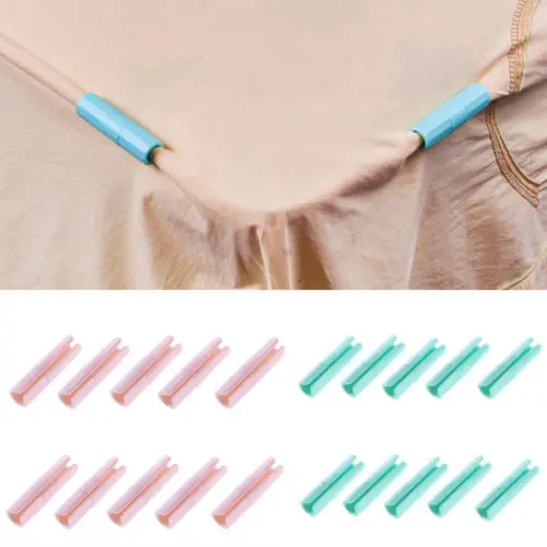 

Bed Duvet Covers Sheet Holder Snap Fix Clip Clamp Fastener Quilt Gripper Non-slip sheet holder 10 piece