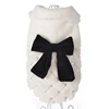 Fashion Sequin Winter Pet Dog Clothes Elegant White Puppy Pet Cat Coat Jackets For Dogs Fur Bow Knot Chihuahua Clothing Overalls ► Photo 3/6