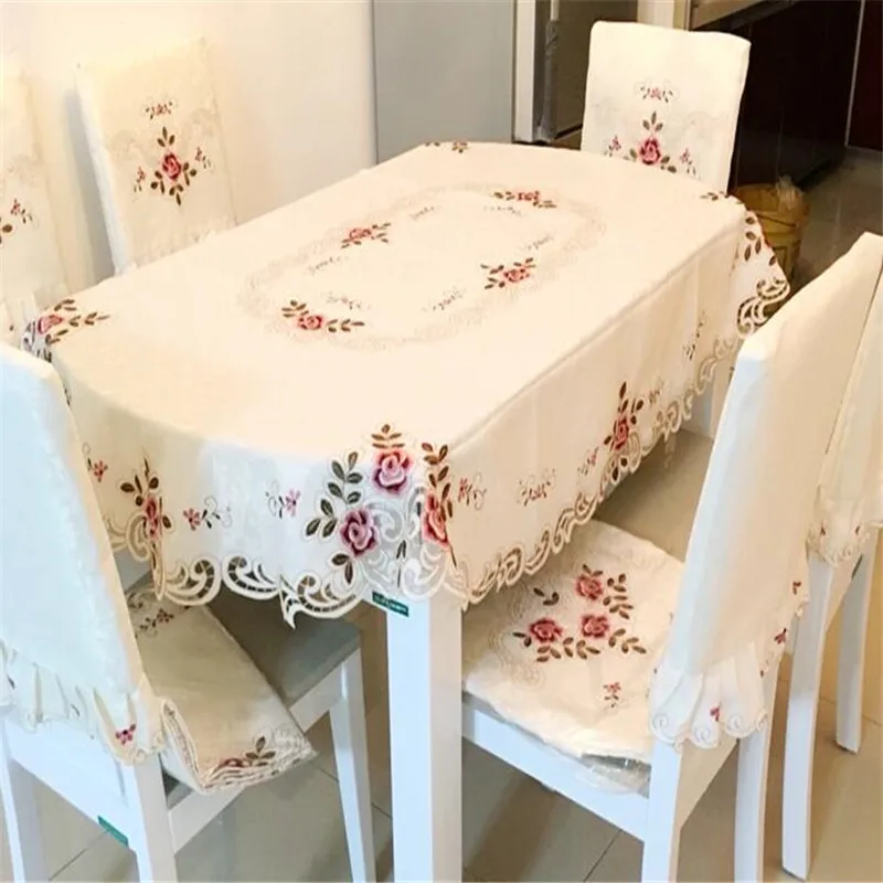 

Free Shipping 729 damask fabric hollow lace work coffee tea dining oil water proof tablecloth table cover