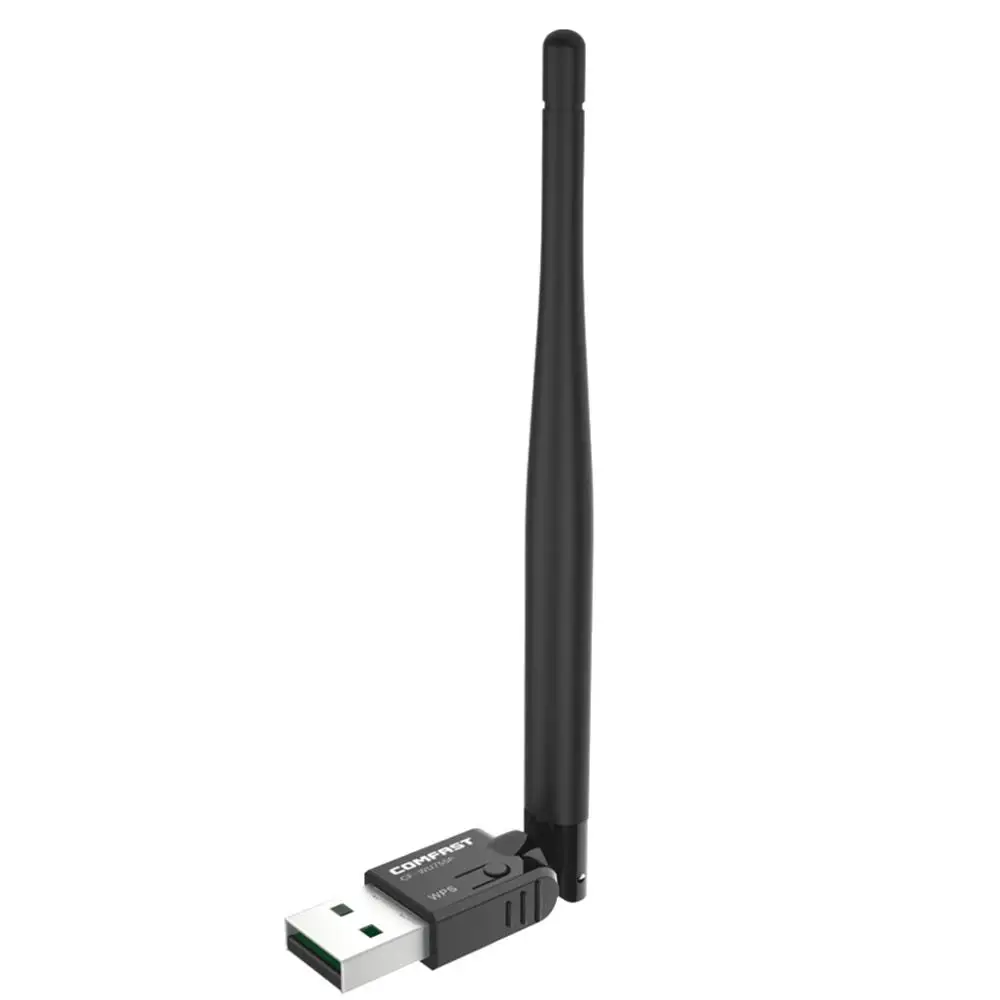150 Мбит/с USB WiFi адаптер с WPS 5dBi антенна 802.11n ПК приемник Ethernet Сетевая карта для Windows