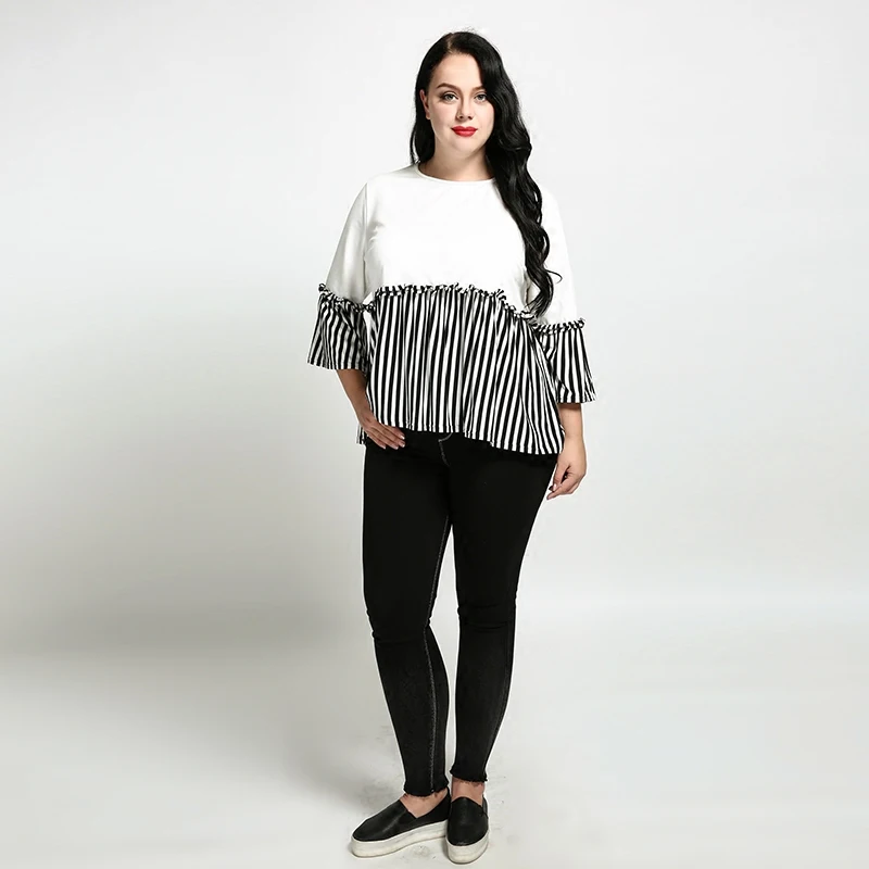 Rosybeat женские летние топы Плюс Размер Женская одежда 4xl 5xl 6xl женская футболка с
