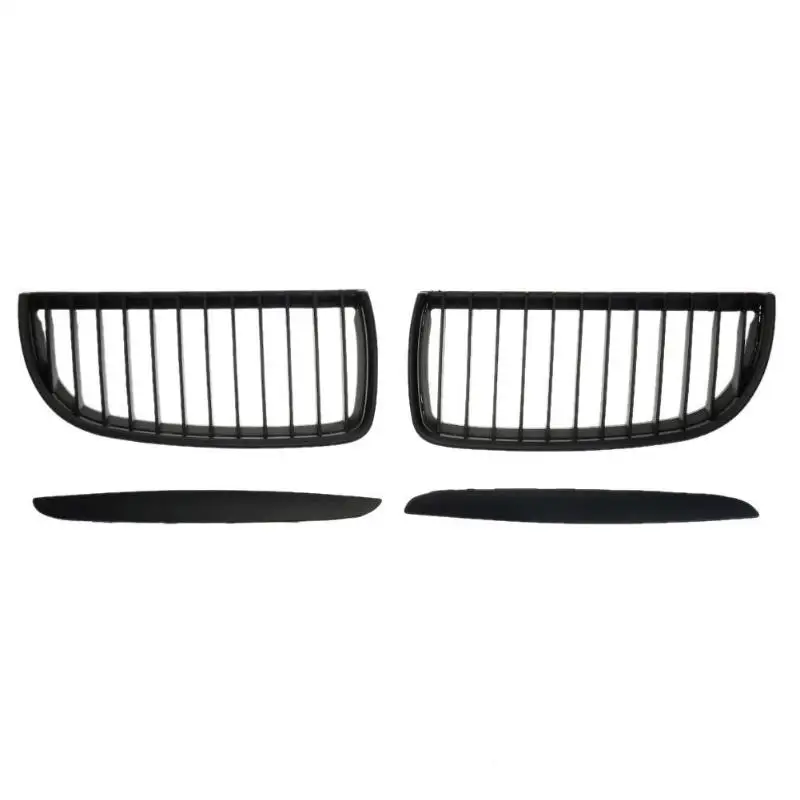 

1 Pair ABS Matte Black Front Kidney Grilles Racing Grills for BMW E90 318 320i 325i 330i 2004-2007 Auto Exterior Replacement