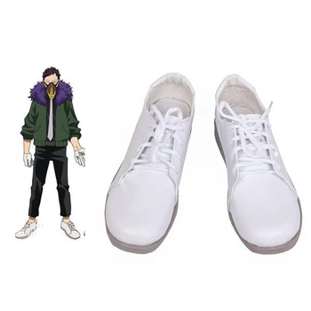 

Anime My Hero Academia Cosplay OVERHAUL Costume Boots Shoes Adult Halloween Accessories Carnival Party Ankle High White Male