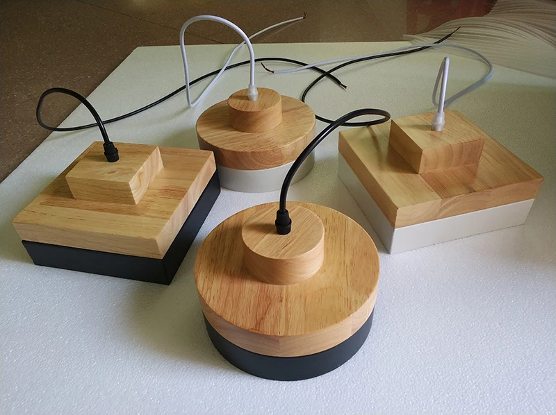  [YGFEEL] Modern Restaurant Pendant Lights Solid Wood Pendant Lamp Study Reading Lighting Indoor Bed - 32836424072