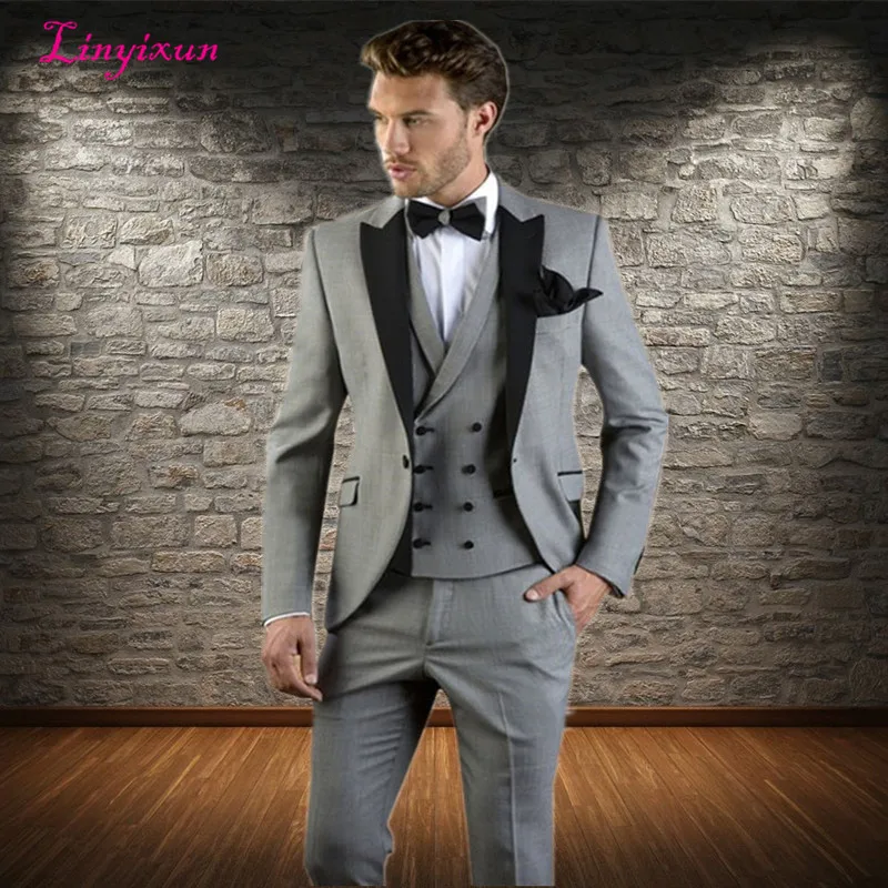 

Linyixun Mens Suits Terno Masculino Kingsman Costume Homme Classic Suit for Men Wedding Slim Fit Suit Mens Tuxedo 3 Piece Suit