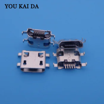 

500pcs/Lot,Micro USB 5pin B type Female Connector For Mobile Phone Micro USB Jack Connector 5 pin Charging Socket