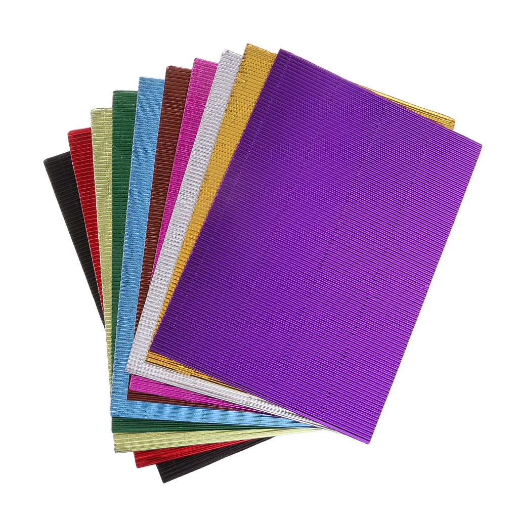 20 Pieces Origami Paper Mixed Style Art Crafts Paper -Corrugated Paper Crafts +Self Adhesive Sheets DIY Paper Toys Accessory