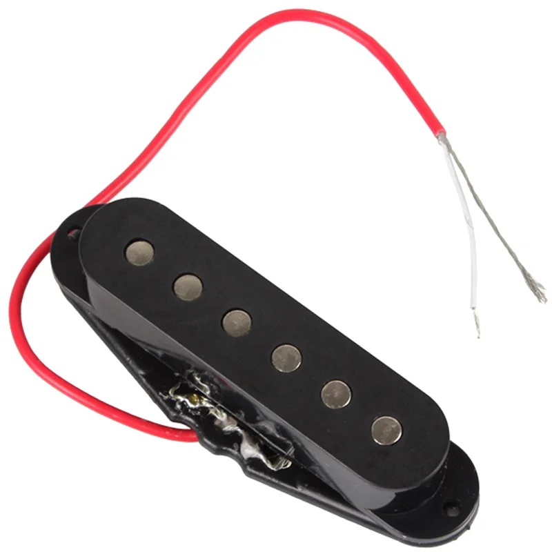 5pcs for a Pack Black Single Coil Sound Pickup for 6 Strings Guitar