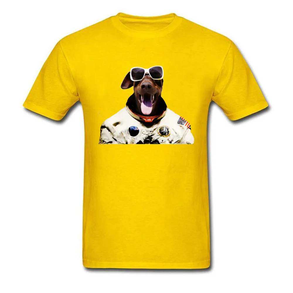  Men T Shirts doberfrau goes universe cosie Tees 100% Cotton Round Collar Short Sleeve Family Sweatshirts Summer Fall doberfrau goes universe yellow